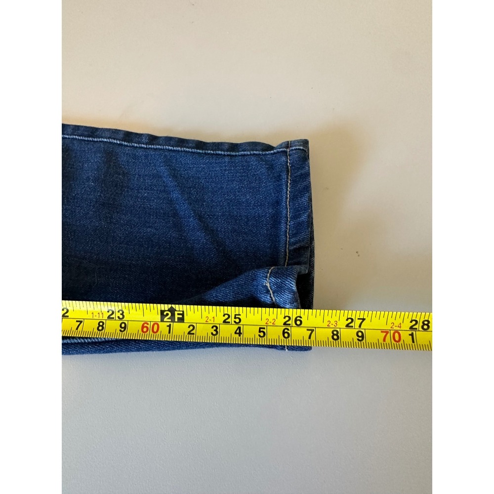 Paige Verdugo Ankle Mid Rise Skinny Jeans in Dark Wash Blue Denim | Size 25 - Picture 8 of 8